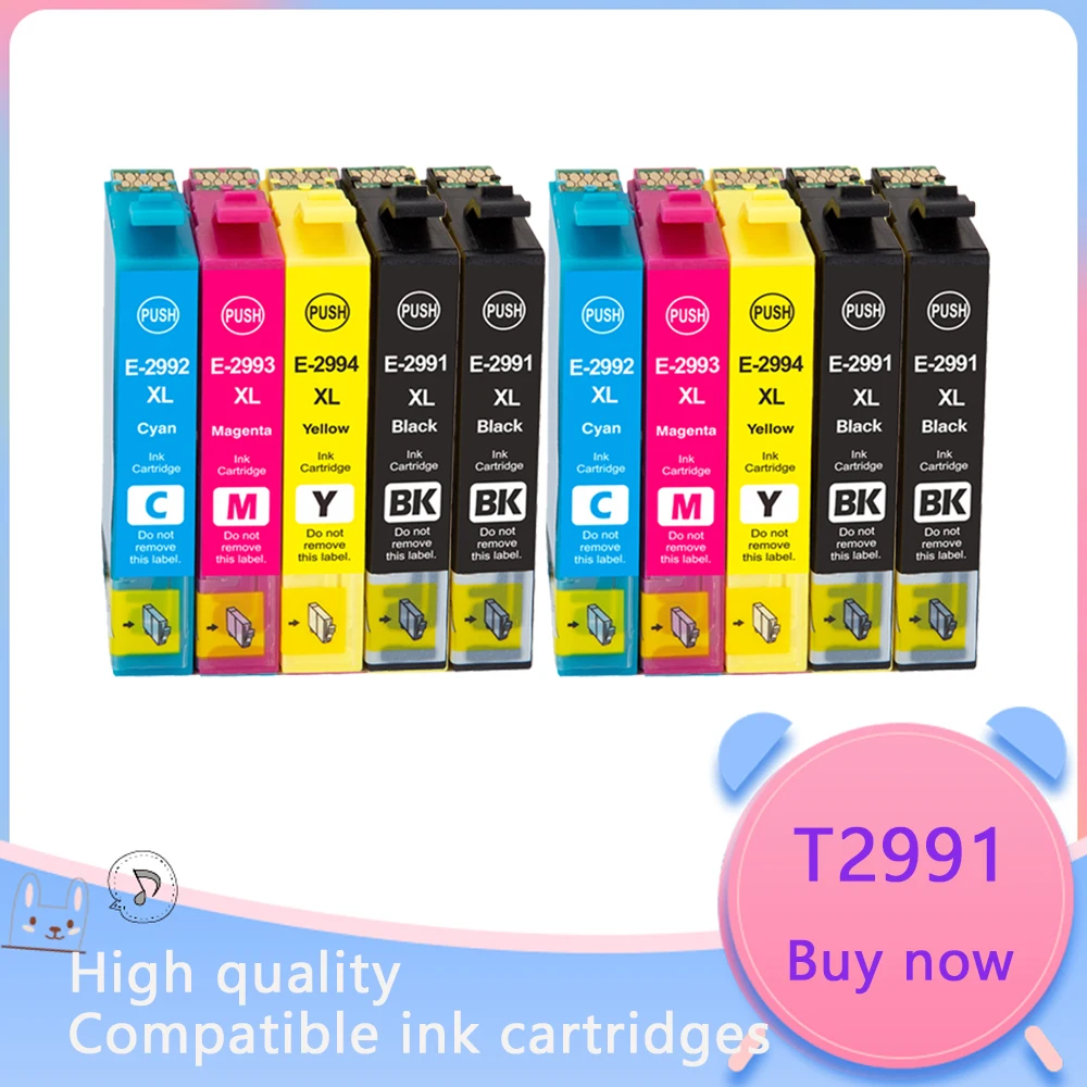 10PK Compatible for 29XL T2991 ink cartridge for EPSON XP-255 XP-257 XP-352 XP-355 XP-452 XP-455 XP 255 257 352 355 452 printer