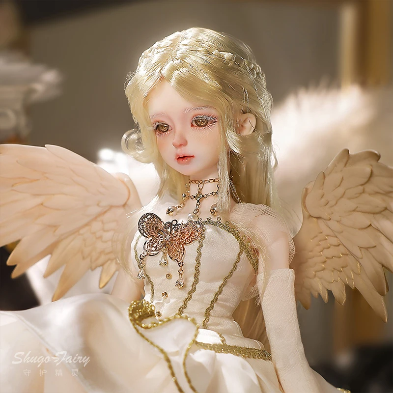 シュガフェアリーBJD 1/4ドール Qy サウザンドフェザー エンジェルエルフドール 美しいファッション関節可動式ヒューマノイドドール 誕生日プレゼント 女の子向けおもちゃ