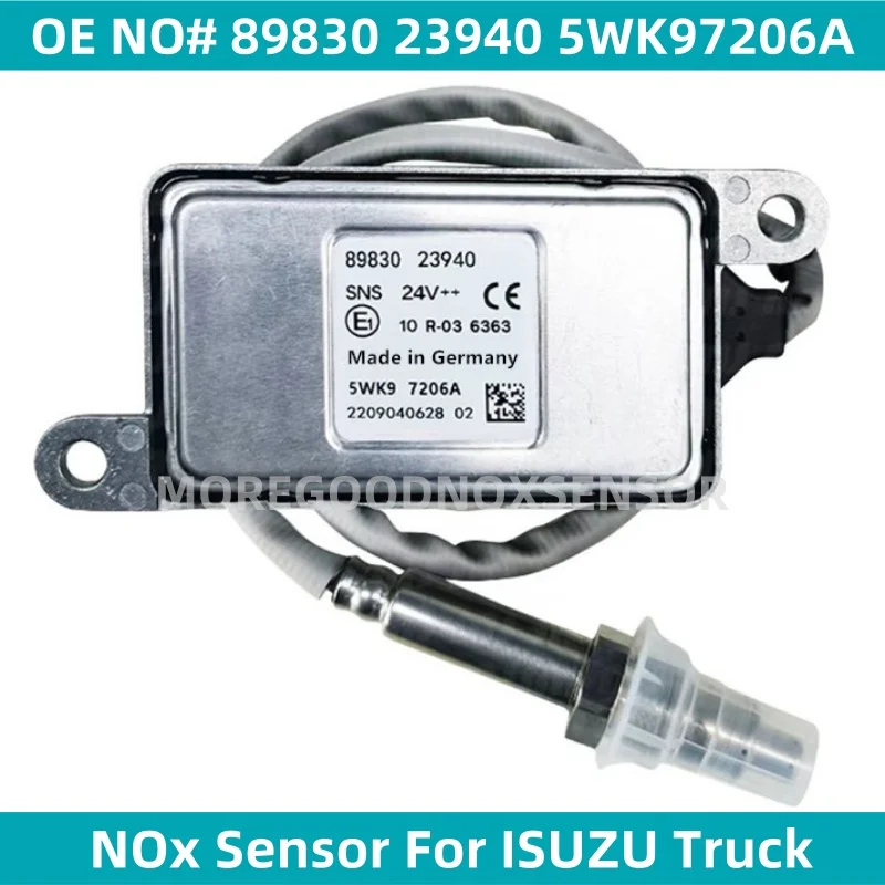 5WK97206A 89830 23940 Origianl NEW Nitrogen Oxygen NOx Sensor For ISUZU Truck Parts 24V