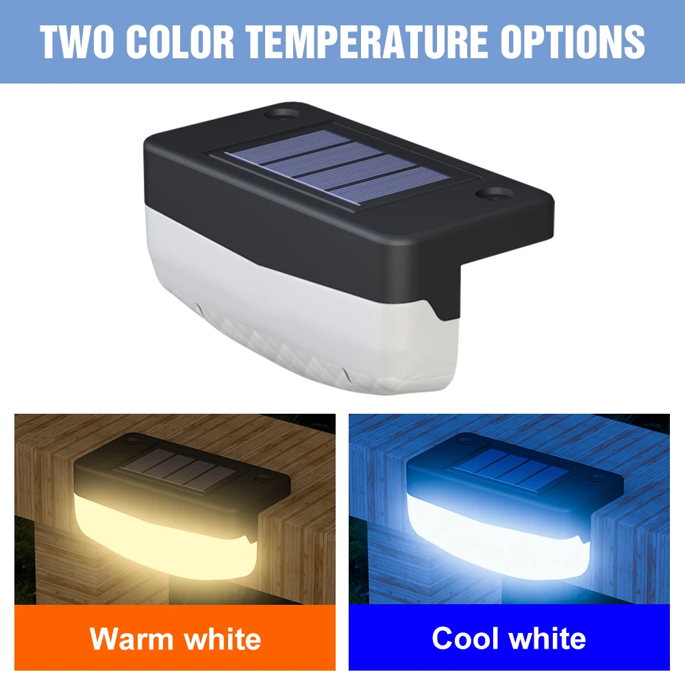 Led Solar Step Light Outdoor Landscape Garden Lights Smart Wall Lamp For Paths IP65 Waterproof Led Reflector Decoração Light