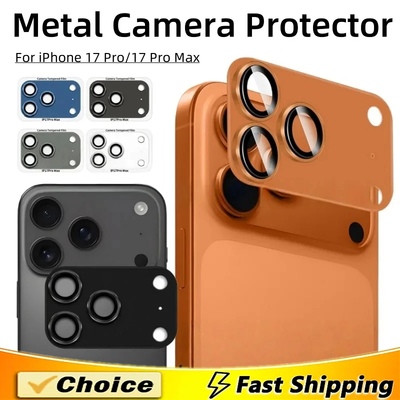 

Metal Camera Lens Protector Glass For iPhone 17 13 14 15 16 Pro Max Full Cover Back Lens Protective Film For iPhone 16 15 Plus