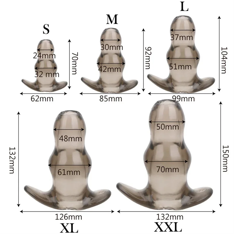 Anal Plug Speculum Enema Dilator Butt Plug Hollow Plug Prostata นวด Masturbation Anal Sex ของเล่นสําหรับผู้ชายผลิตภัณฑ์ Anal