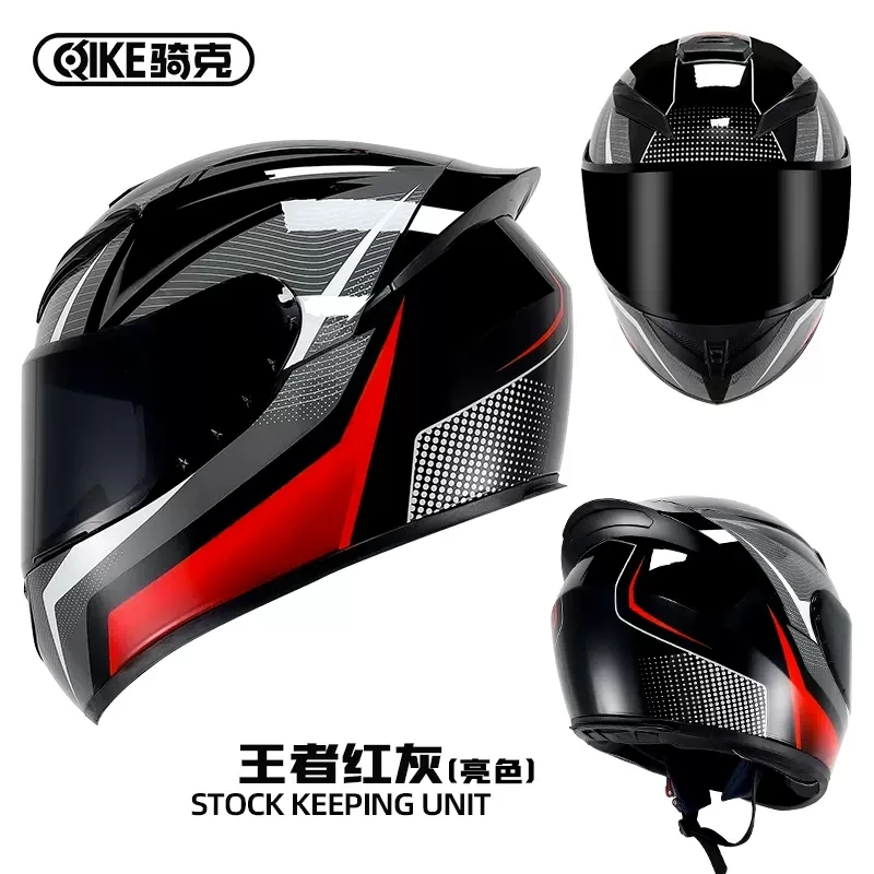 

Men's Motorcycle Helmet Women HD Lens ATV Light Full Face Motocross Helmets DOT Approved Motorbike Head Protection Equipment