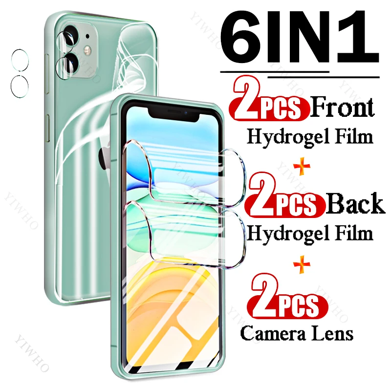 9in1 Full Cover Front Back Hydrogel Film for Apple IPhone 11 A2221 6.1