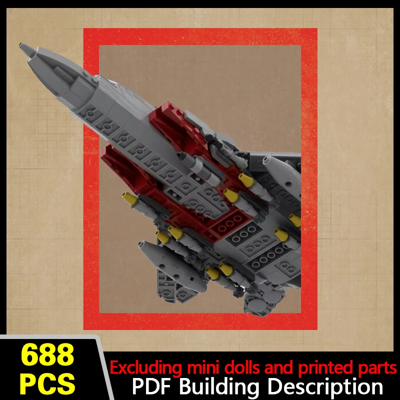 qwert F-15E Military Fighter Jet Model MOC Building Bricks War Equipment Modular Technology Gifts Holiday Assemble Children Toys