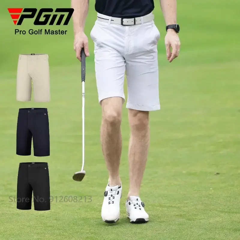 PGM Men Casual Cooling Golf Short Trousers Summer Elastic Breathable Golf Shorts Male Fast Dry Sports Shorts 4 Colors 2XS-3XL