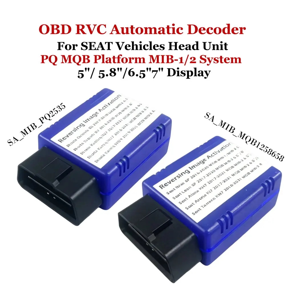 OBD Decoder Car Camera Activation Seat Ateca Arona Ibiza Leon Toledo Tarraco MIB System PQ MQB Platform 5