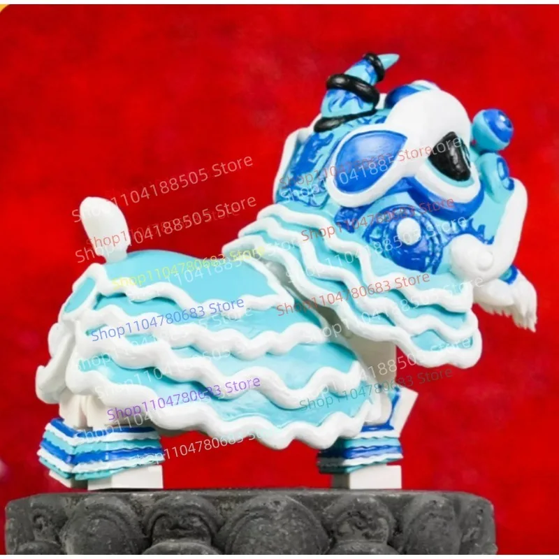 MOC Bouwstenen Mini Figuren Chinese Festival Leeuwendans Cartoon Animatie Accessoires Decoratieve Assemblage Model Speelgoed Geschenken