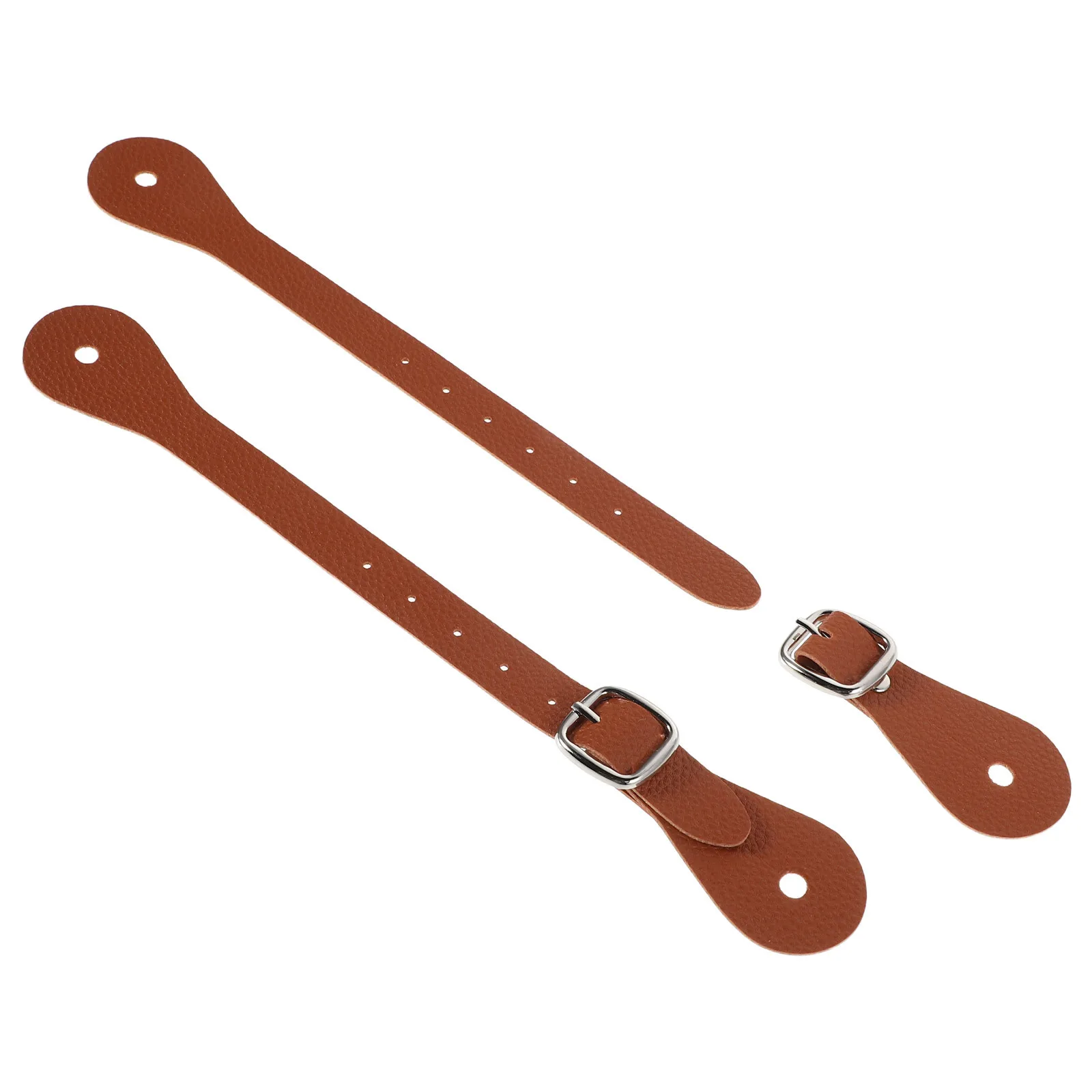 2 قطعة بولي PU قابل للتعديل حفز الفروسية الأشرطة ركوب الخيل والعتاد التدريب العصابات في الهواء الطلق معدات ركوب الخيل #4