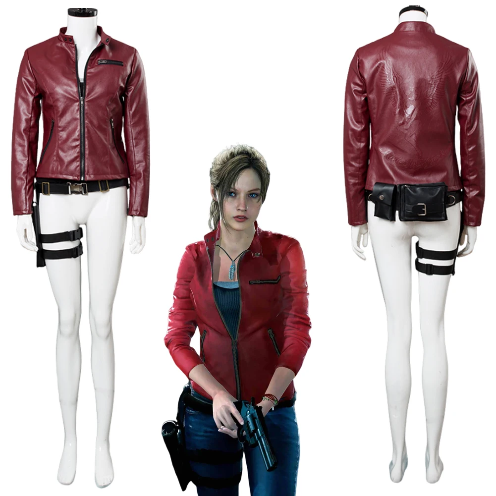 バイオハザード　クレア・レッドフィールド　コスプレ　ジャケット ロゴあり レッドフィールド コスプレ ジャケットセット バイオハザード