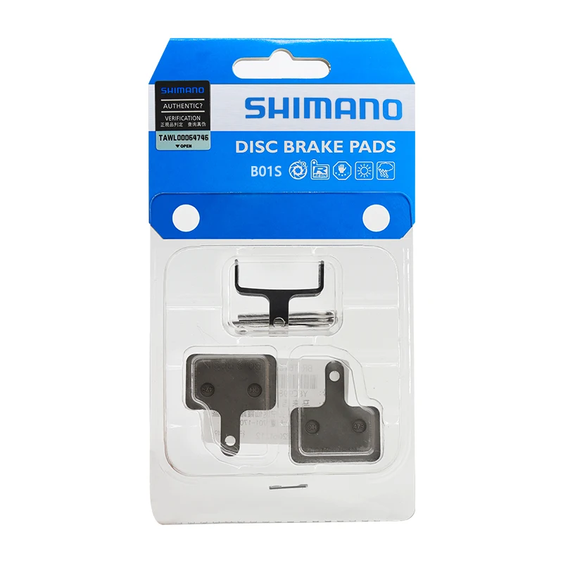 Тормозные колодки SHIMANO B01S для горного велосипеда, резиновая прокладка для 2 поршней широкой формы для велосипедов серии Deore, LX, ALIVIO, ALTUS