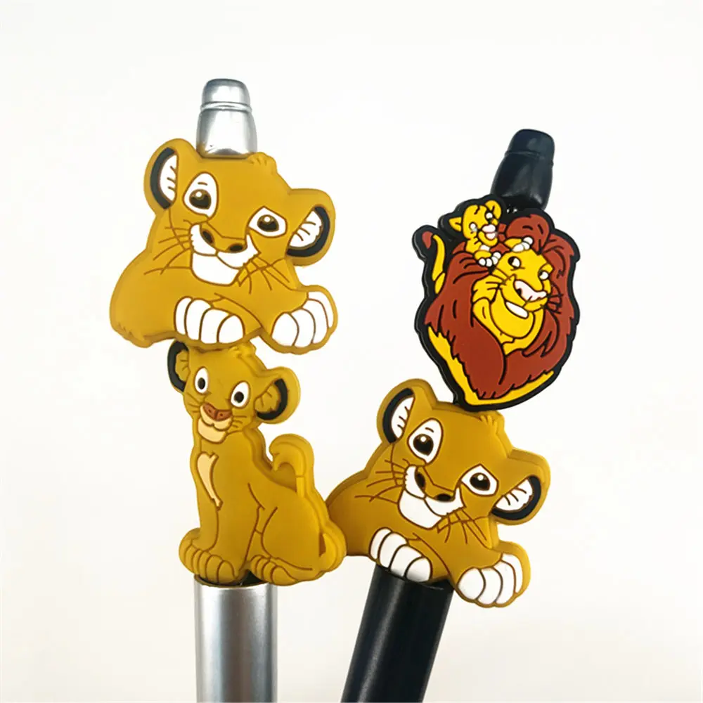 10pcs lion king simba Silicone Focal Beads Silicone Baby DIY Pacifier Chain Clips Beads pen Toy Jewelry Accessories