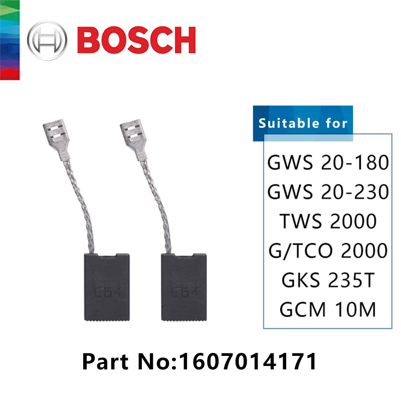 

Сменные угольные щетки для угловой шлифовальной машины Bosch GWS 20-180 GWS 20-230 TWS 2000, циркулярная пила GKS 235T, запчасти для ремонта, аксессуары для инструментов