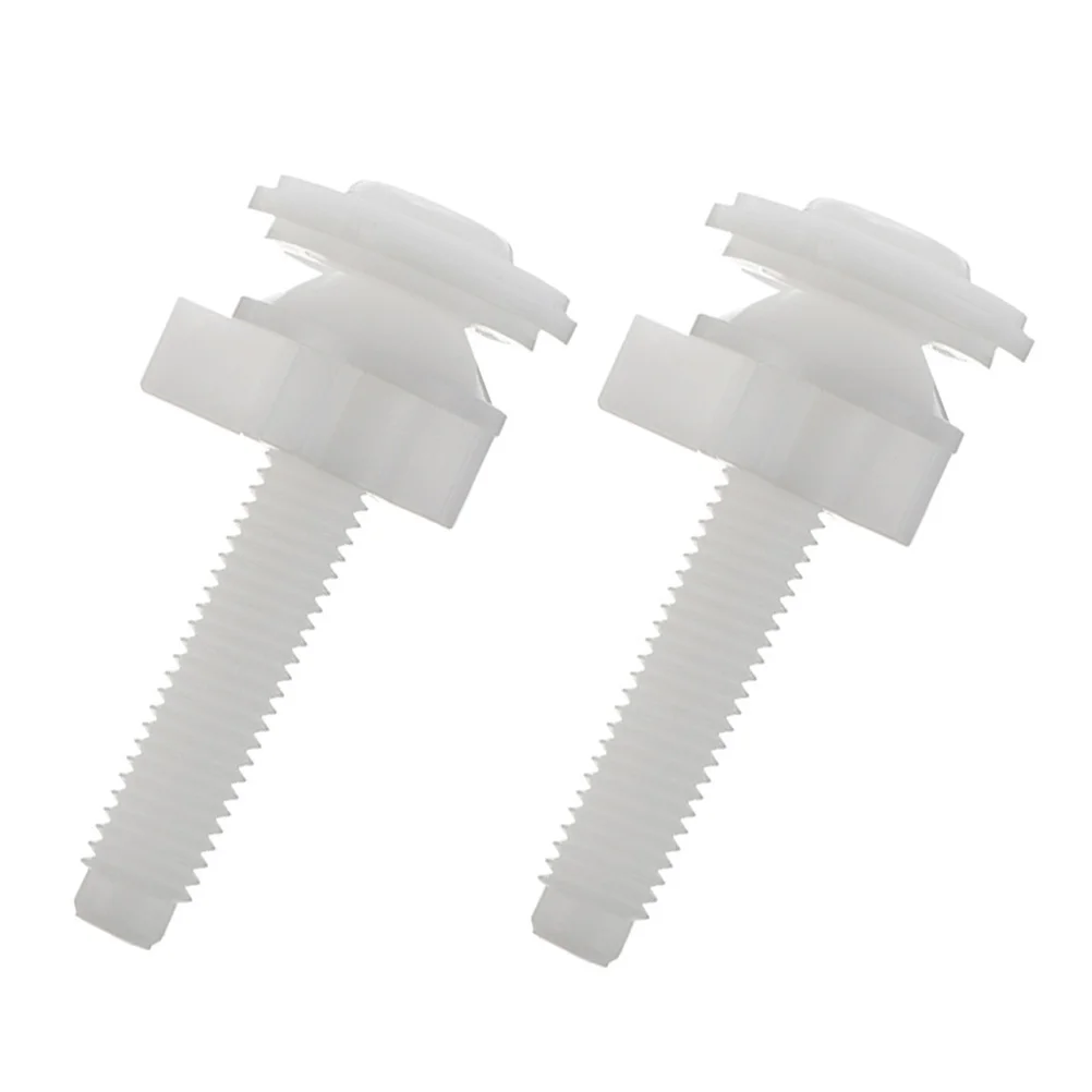 

2 Pcs Toilet Seat Cover Screw Lid Screws Installation Bolt Caps Mount Bolts Mounting for Covers White Fixing Kit