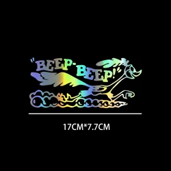 17x7.7cm Road Runner Sticker Cartoon Old Fast Car Truck Laptop Viny AccessoriesDecaCar Accessories