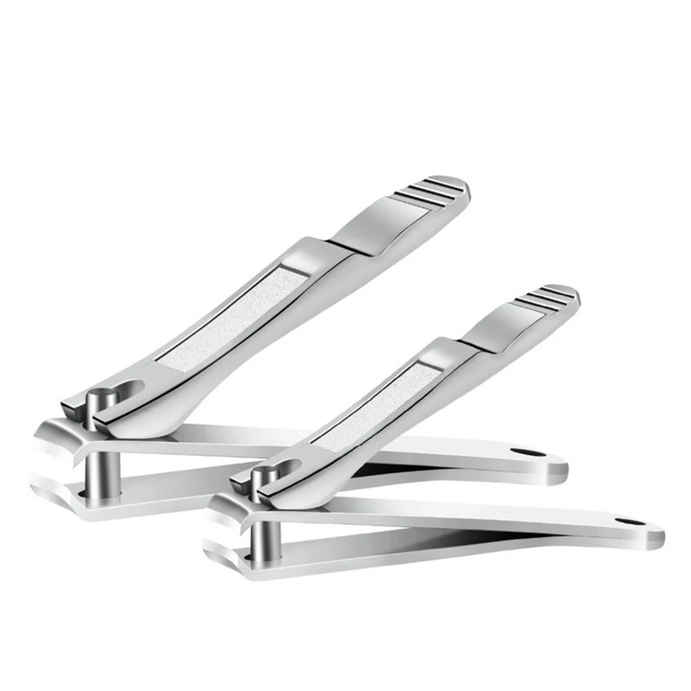

2pcs Nail Stainless Steel Manicure Kit Durable Beauty Cuticle Clippers Tools for Nail Scissors Women Men Gifts