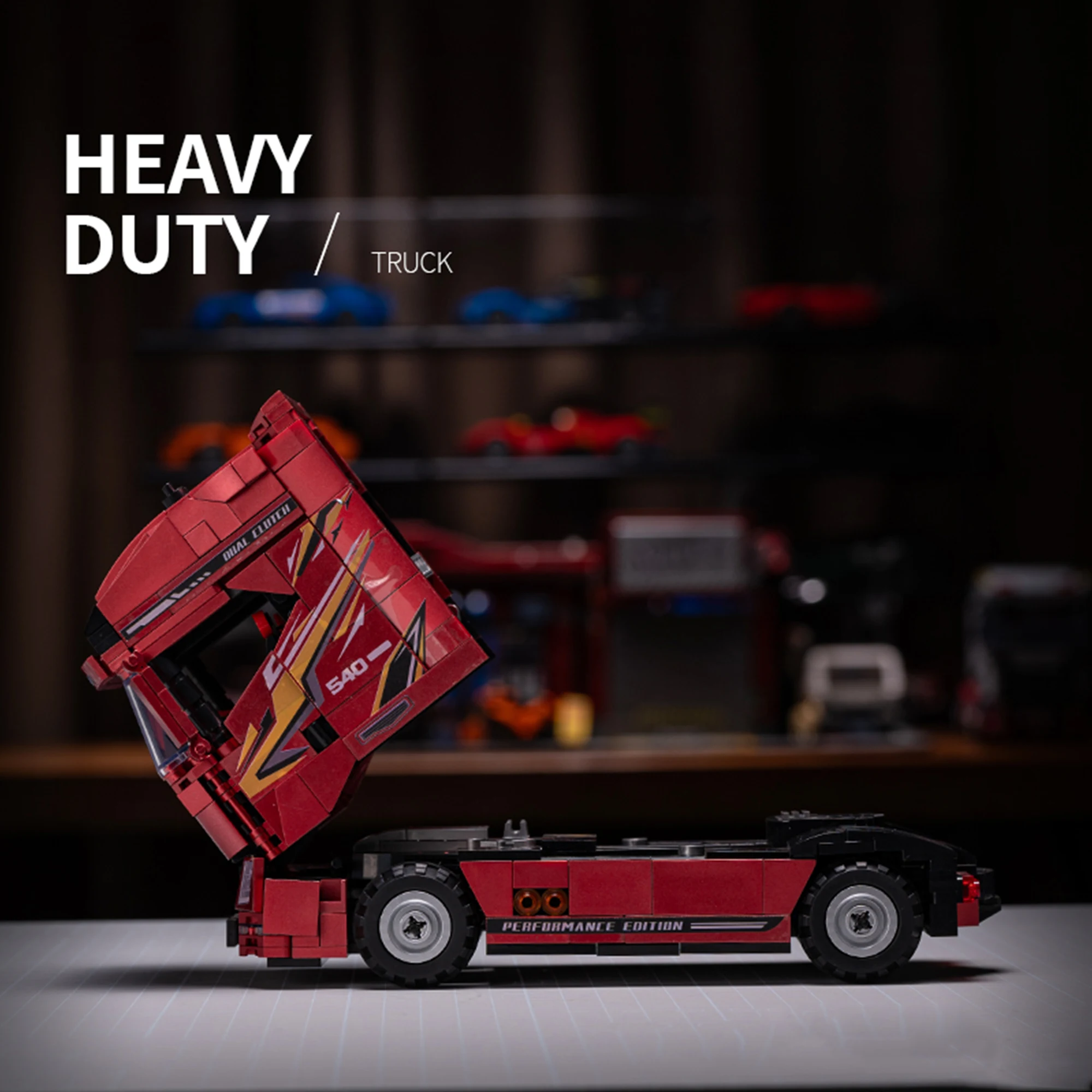 818pcs Heavy-duty Truck Tractor-trailer Flat truck Building Blocks Technical Vehicle Model Bricks Toys for MOC Adults Gifts