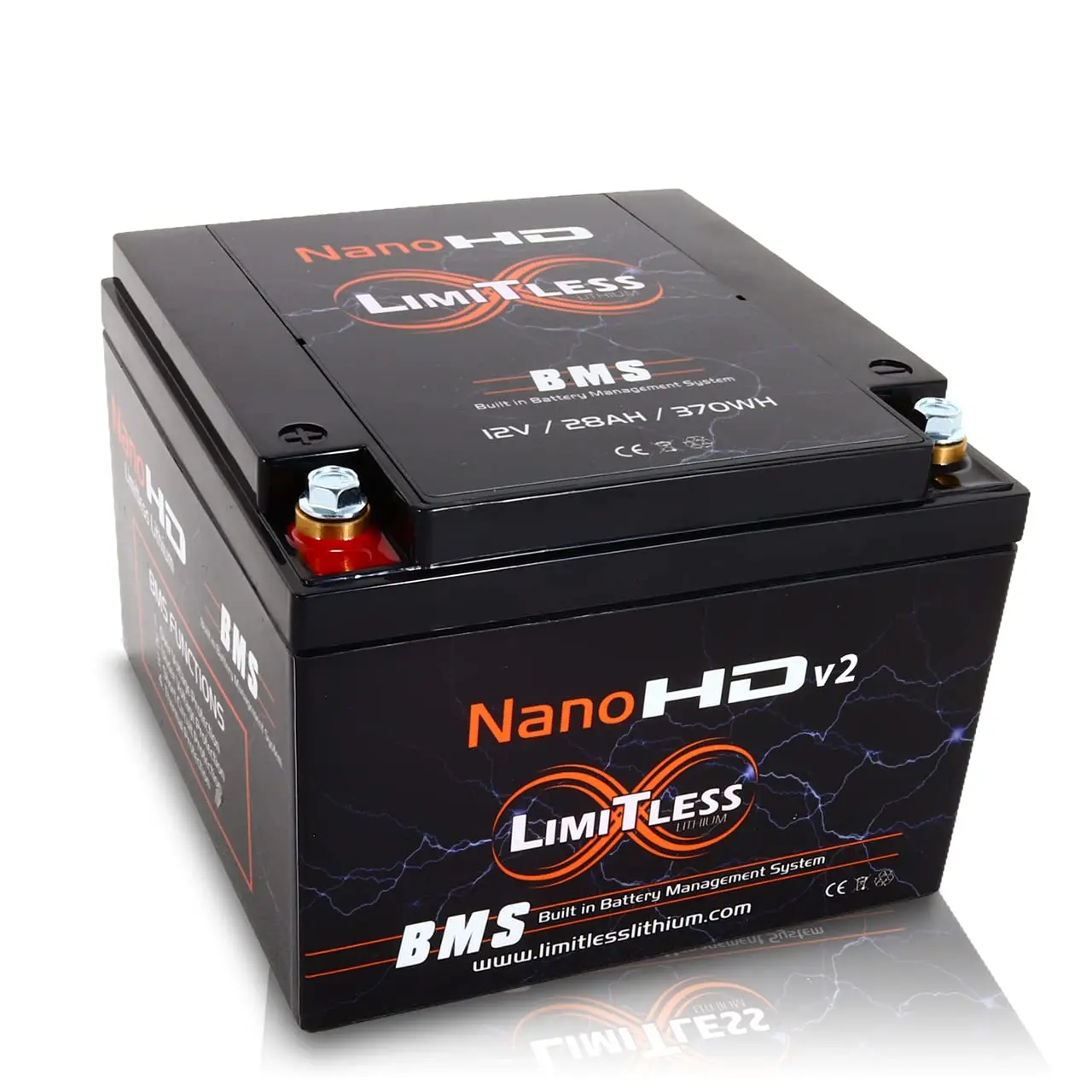 

Nano-HDv2 30AH BMS Motorcycle Power Sports Battery SPL Hifi, Customized