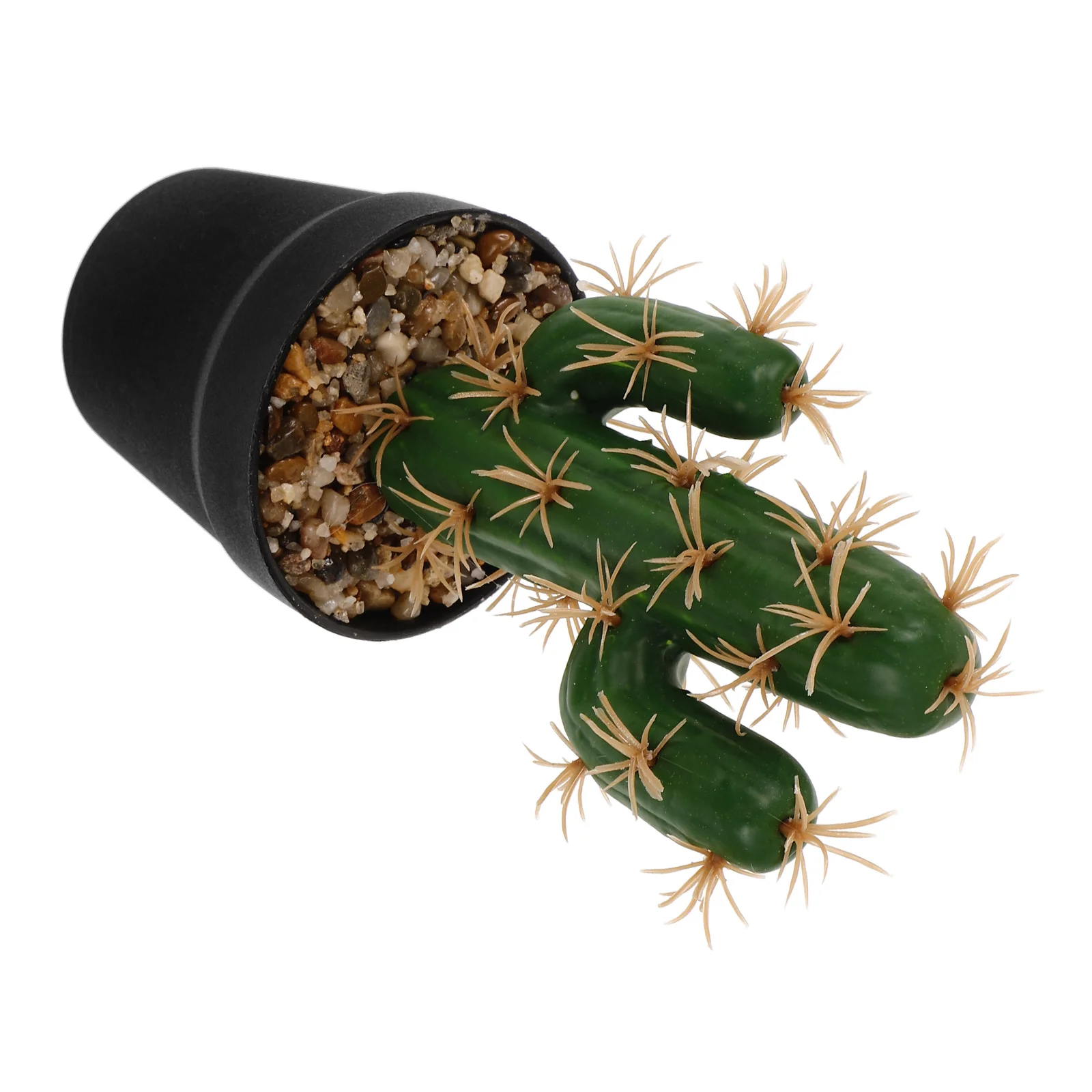 

Simulated Succulents Artificial Potted Cactus Decorative Plants Easy Maintenance Home Decor Fake Cactus Bonsai Ornament Lifelike