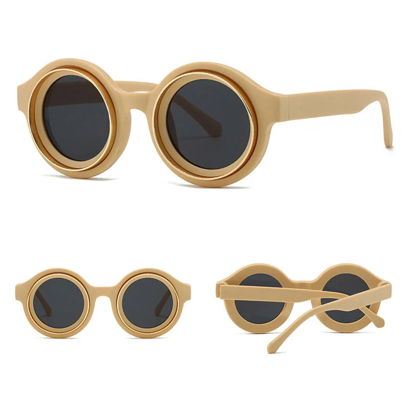 Fashion Vintage Round Sunglasses Women For Men Sun Glasses Punk Shades Luxury Brand Designer Classic Steampunk Shades UV400