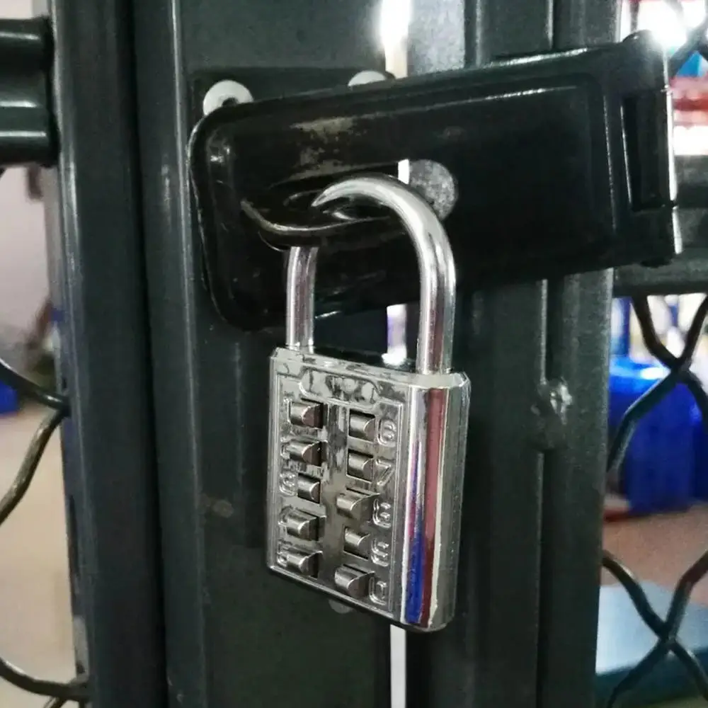 1PC กุญแจดิจิตอล10คีย์ล็อครหัสแผ่นไฟฟ้ารหัสผ่านไม่สามารถเปลี่ยนได้ด้วยตัวล็อคกุญแจล็อกกันขโมยกระเป๋าลิ้นชัก