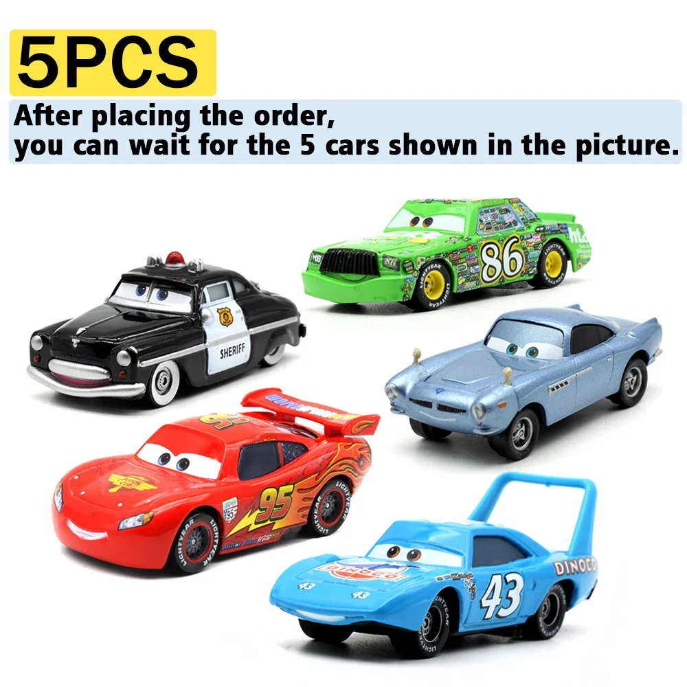 5 Pz/set Hot Disney Vendita Pixar Cars Saetta McQueen Fillmore 1:55 Modello In Metallo Auto Da Corsa Giocattoli Regali Per Bambini