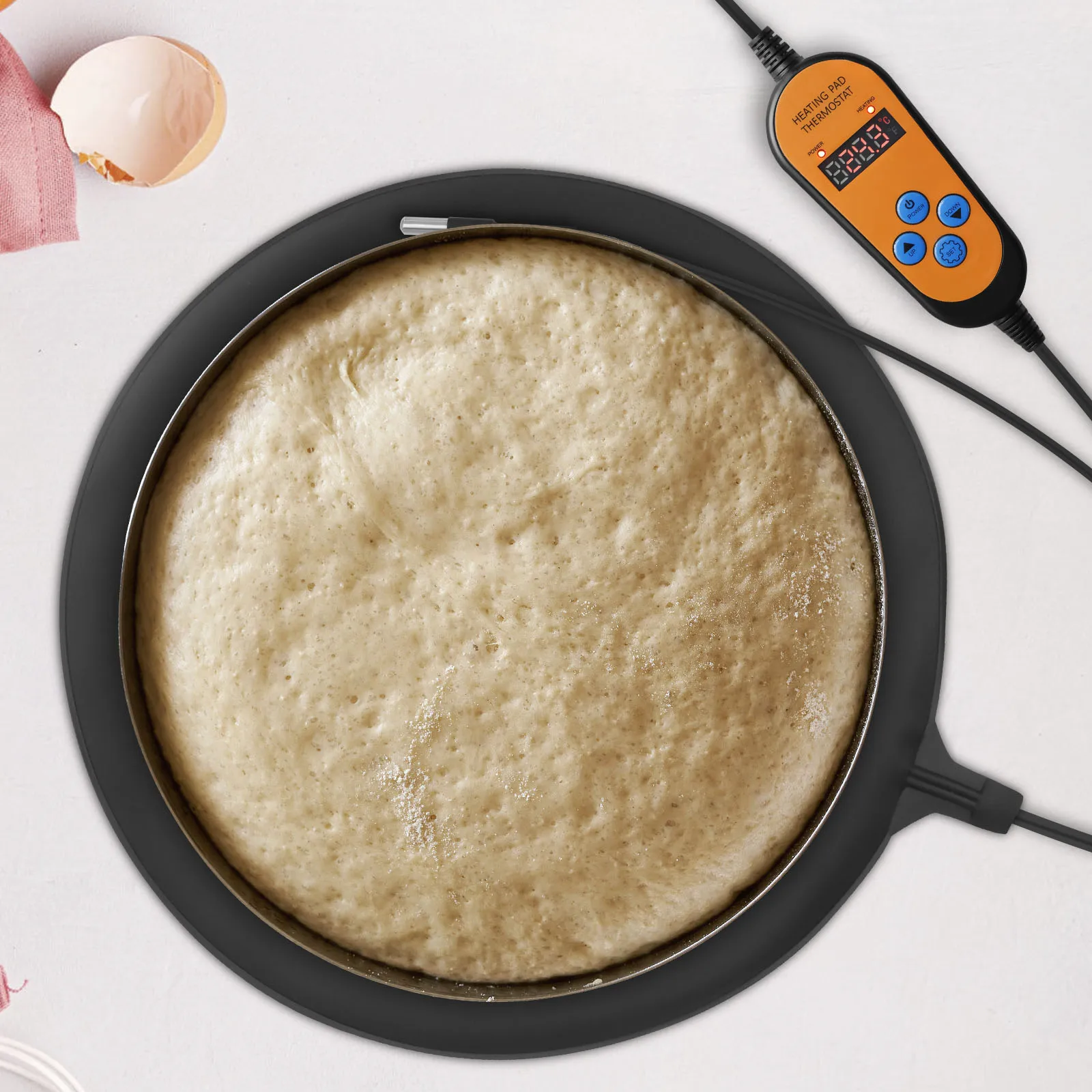 

Fermentation Heating Pad Dough Heating Mat with Digital Temperature Adjustable Control 30W 110V Brewing Fermentation Heater