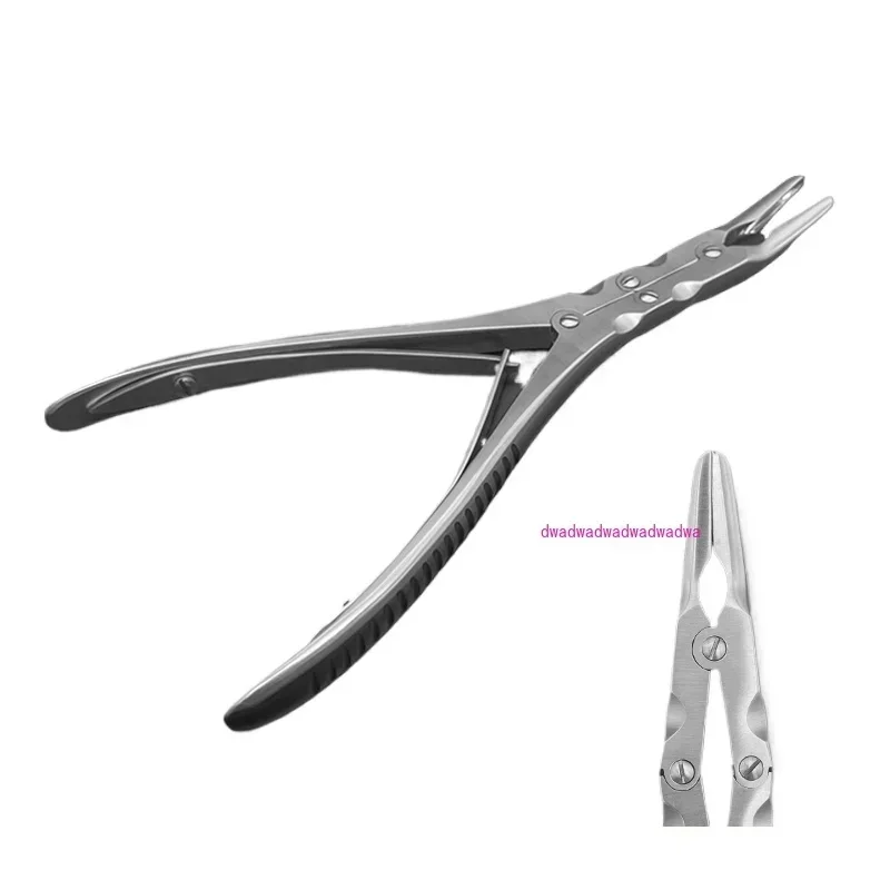 Double joint bone-biting forceps Double curved boneless forceps Orthopedic instruments Elbow bone forceps Oral dental i