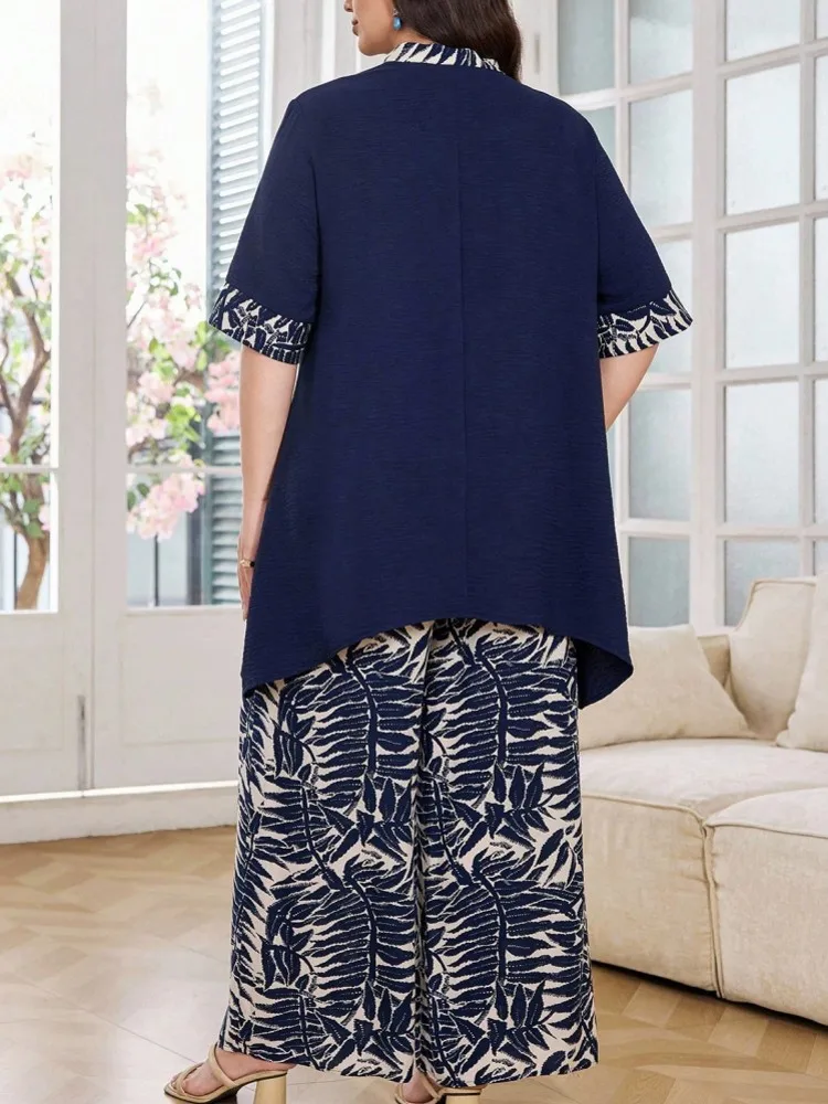 Picture 6: 2 Piece Women Sets New Arrival Plus Size Autumn Winter Matching Sets Print Top And Pants Suits Outfits Oversized Clothing