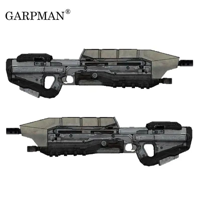 1:1 82cm War Human MA5D Rifle Paper Model Manual DIY Papercraft