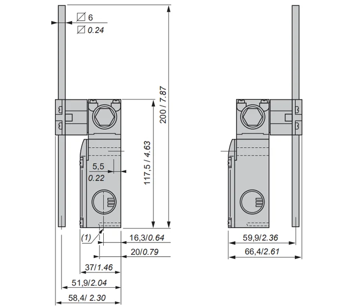 Imagem -05 - Velocidades Ficar Colocar Hastes Transversais Que Gerenciam o Interruptor de Limite da Posição Principal para Controlar o Movimento Bonde da Grua do Guindaste Aéreo 2