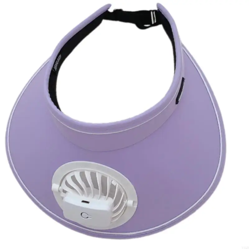 Batterij bediende zonbeschermingshoed met afneembare koelventilator Ademharde hoed