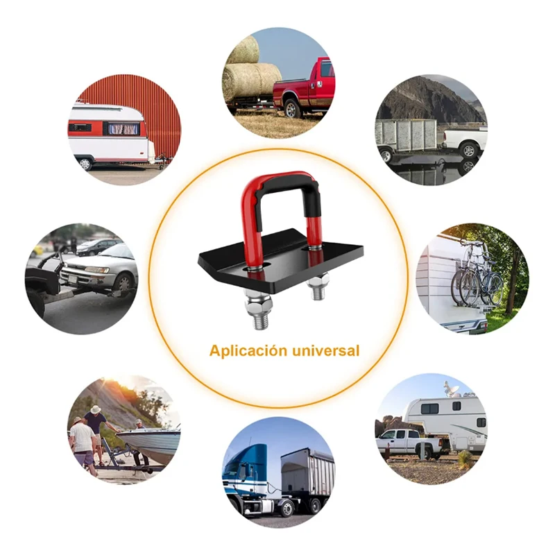 Universal U-Bolt Anti-Rattle Stabilizer lock Heavy Duty Hitch Tightener Clamp Towing Damper Coupler For Trailer Truck Bike Racks