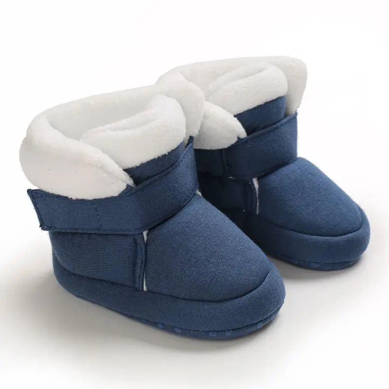 

2022 Baby First Walker Causal Anti-slip Snow Boots Velvet Shoes Newborn Baby Girl Winter Keep Warm Boys Shoes Soft Sole Prewalk