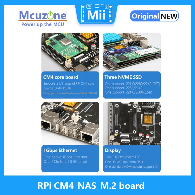 Raspberry Pi CM4_NAS_M.2 board NVME ssd M.2  22110 2280 2242