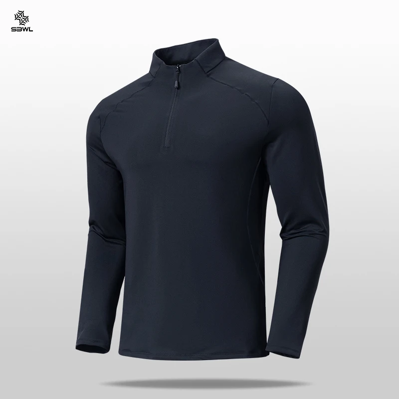 SBWL Men\'s high quality cycling hiking outdoor sports long sleeve T-shirt leisure speed dry running fitness sports clothing Tops