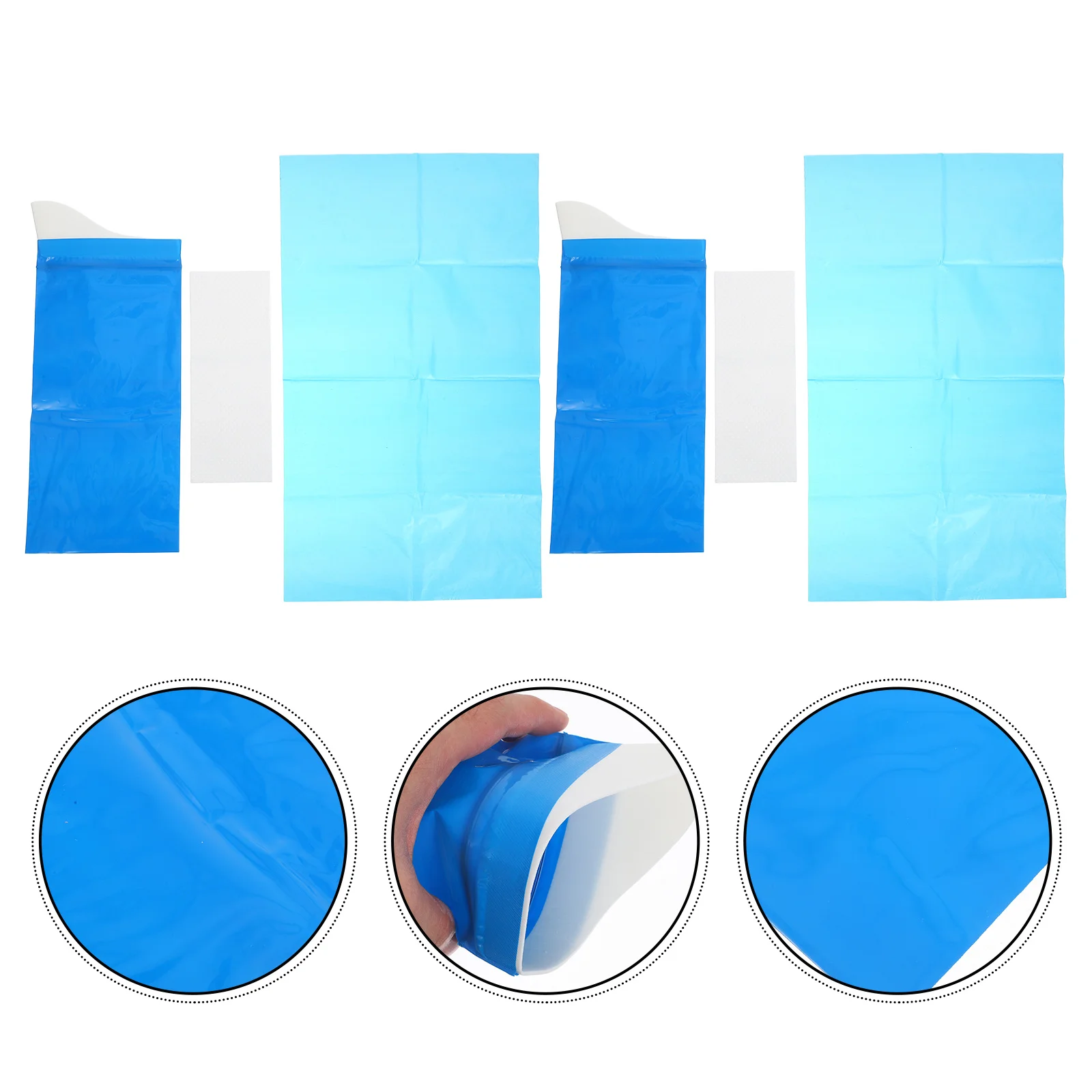 

12Pcs Blue Disposable Urinal Bags Portable Emergency Travel Camping Road Trip Toilet Bag Unisex Pee Pouch Urinal Bags