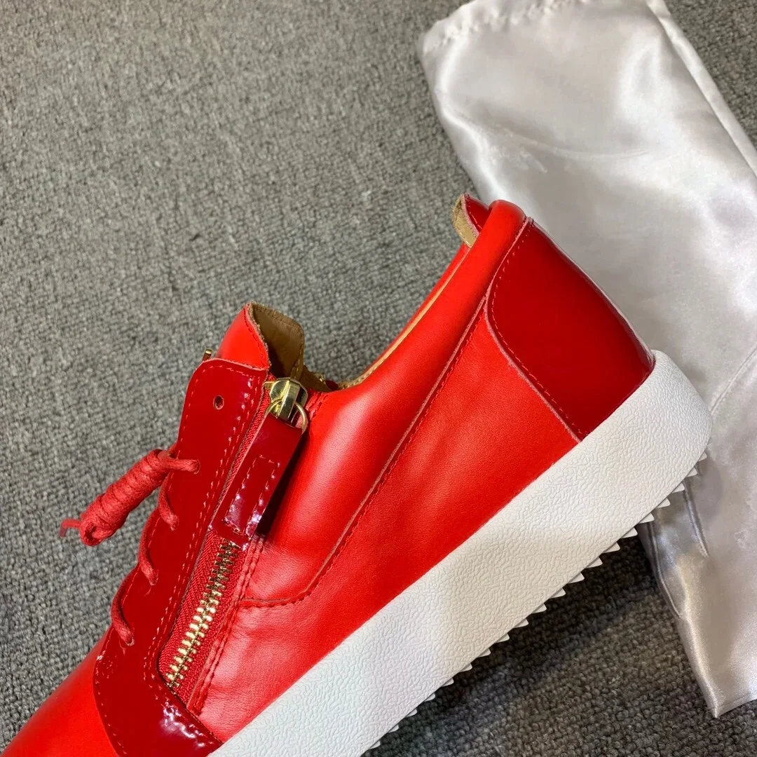 موضة جديدة أحذية رياضية كاجوال للرجال العلامة التجارية مصمم النساء أحذية التنس الفاخرة الجلد الحقيقي GZ المتسكعون أحذية رياضية 35-48 G0550 #6