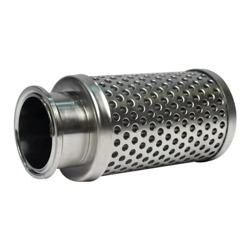 Factory Direct Sale Customized 10um SS304 Filter Element 39*60*121 Industrial SS Strainer with Quick Open Interface