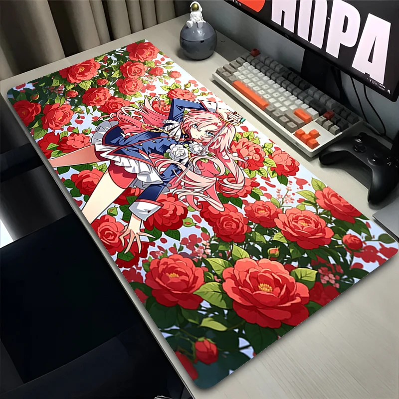 Mouse Pad Revolutionary Girl Utena Office Desk Mat Computer Mousepad kawaii Gaming Accessories Anime Keyboard Pad Large Mausepad