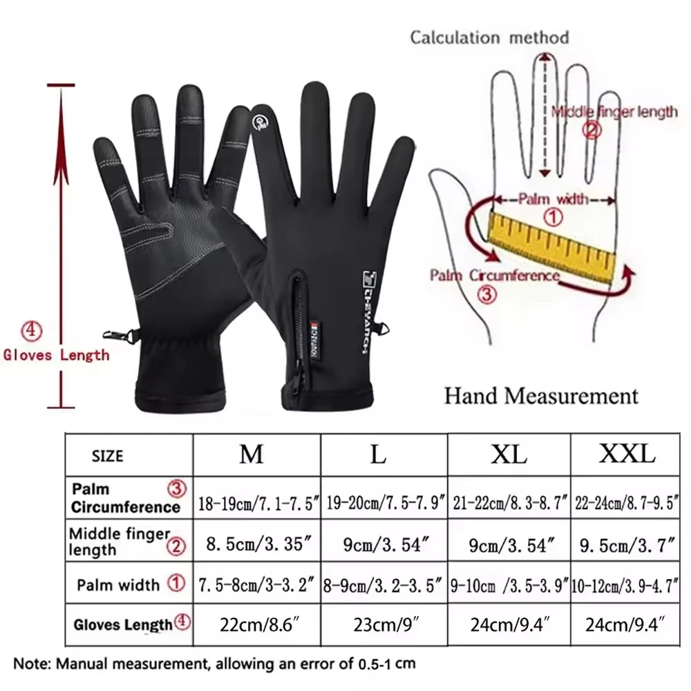 1Pair winter Motorcycle gloves, Ski gloves,cycling gloves,touch screen gloves, riding and mountaineering gloves view 6