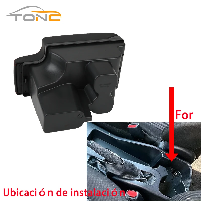 Reposabrazos para Toyota Hilux para Hilux 2016-2024, caja de almacenamiento para consola central de coche, reposabrazos Interior especial de cuero