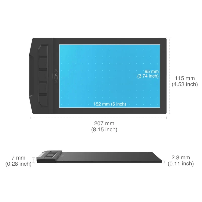 XENX X1-640 drawing board 6X4 inch graphics tablet hand-drawn