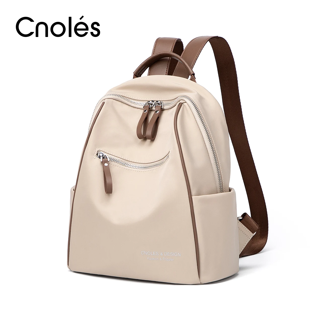 Cnoles-Mochila leve feminina de viagem, moda casual, bolsa de ombro, bolsa para computador ou laptop, mala de escritório