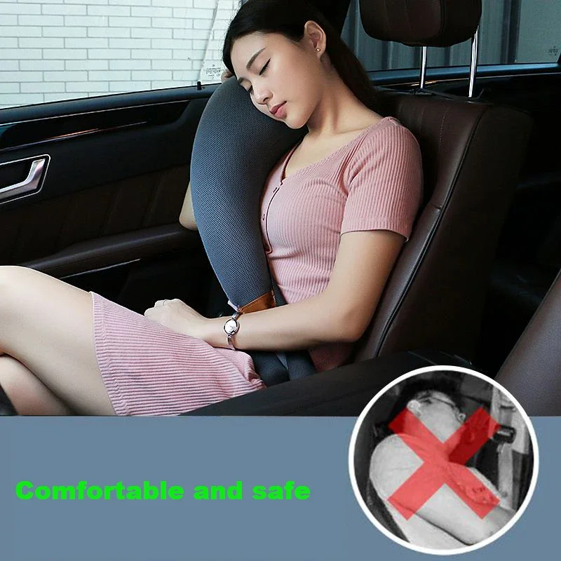 

Супер мягкий подголовник, наплечник в автомобиле, универсальный ремень безопасности, подушка для сна для детей и взрослых, автокресло, дорожная подушка для шеи