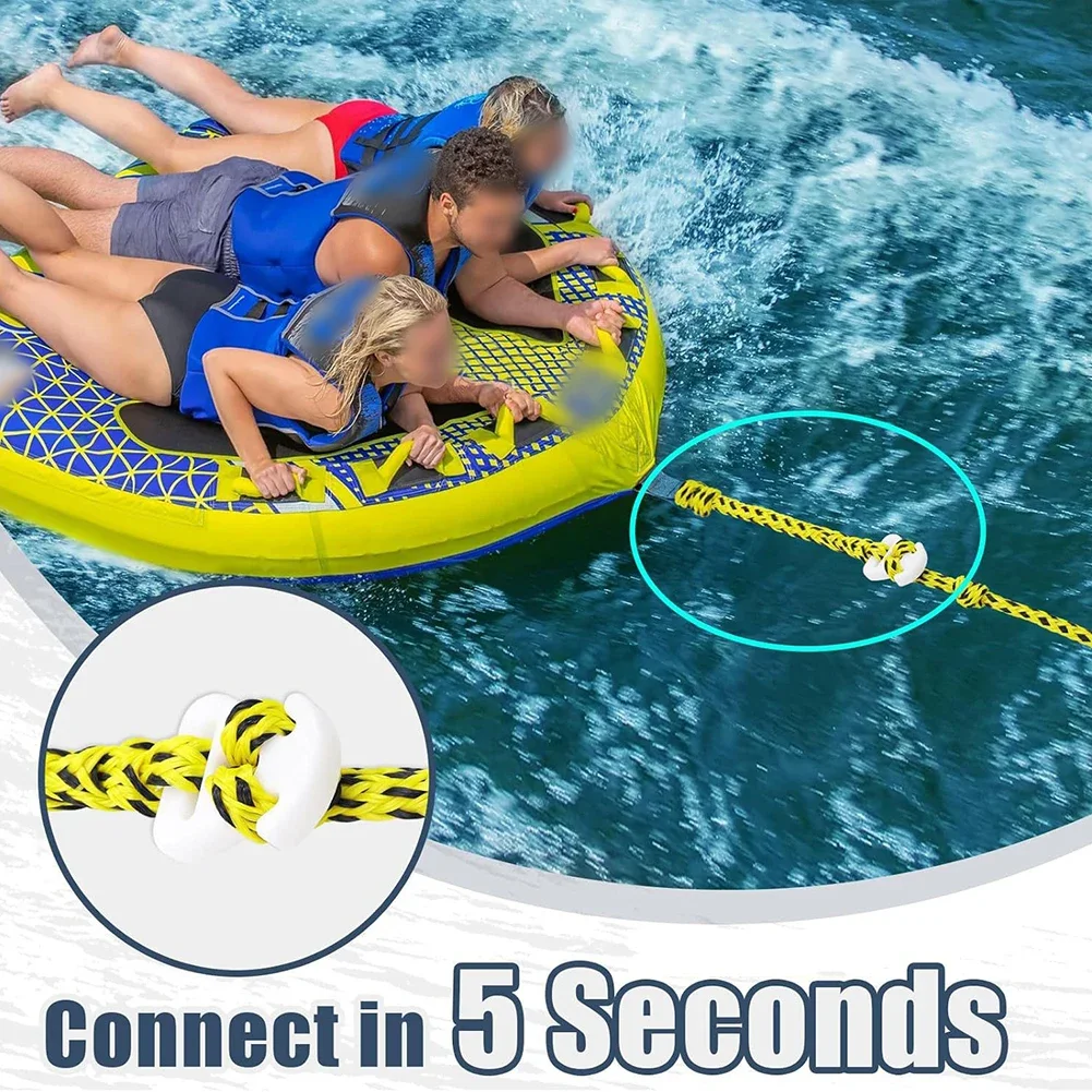 Towing Accessories Boat Tow Rope High-Strength Mechanical Structure Impact-Resistant Plastic Lightweight For Easy Use