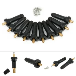 스템 TPMS 타이어 압력 모니터링 센서 밸브, 고무 스냅인, 포드 스템, 10 개