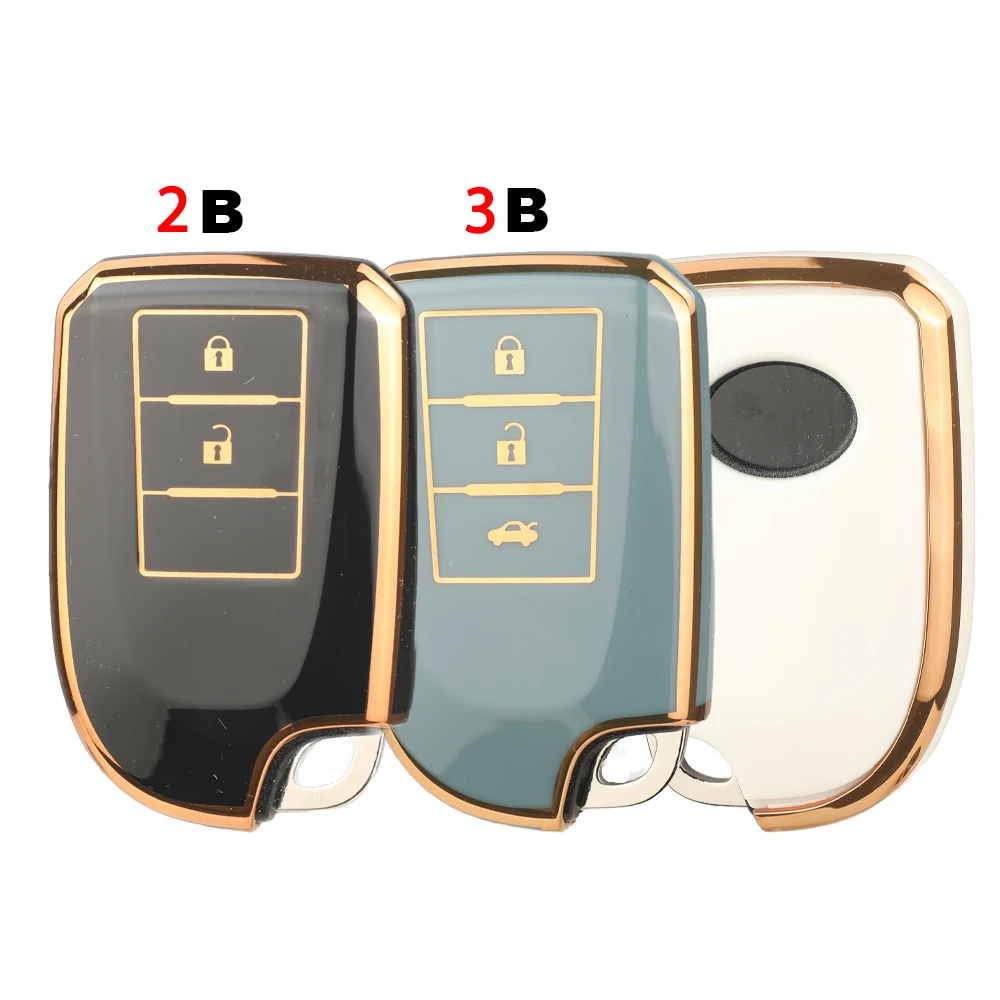 jingyuqin Remote New Arrival TPU Car Key Shell Case Fob For Toyota YARiS CVT Holder Procted Smart Key
