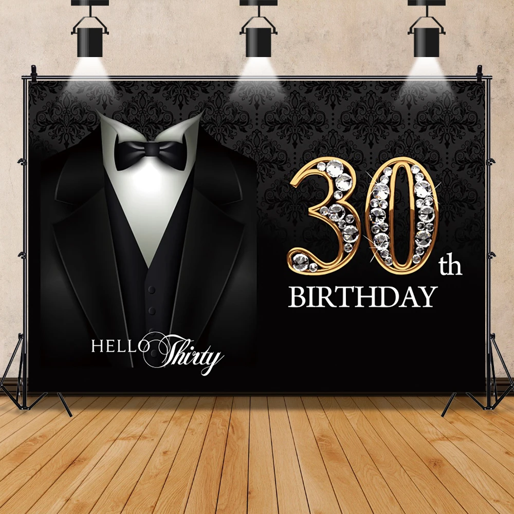 ملصق سهرة لحفلات أعياد الميلاد للرجال من Laeacco طراز Bar Mitzvah ملصقات سهرة مرصعة بالألماس ومخصصة كخلفية للتصوير خلفية للتصوير