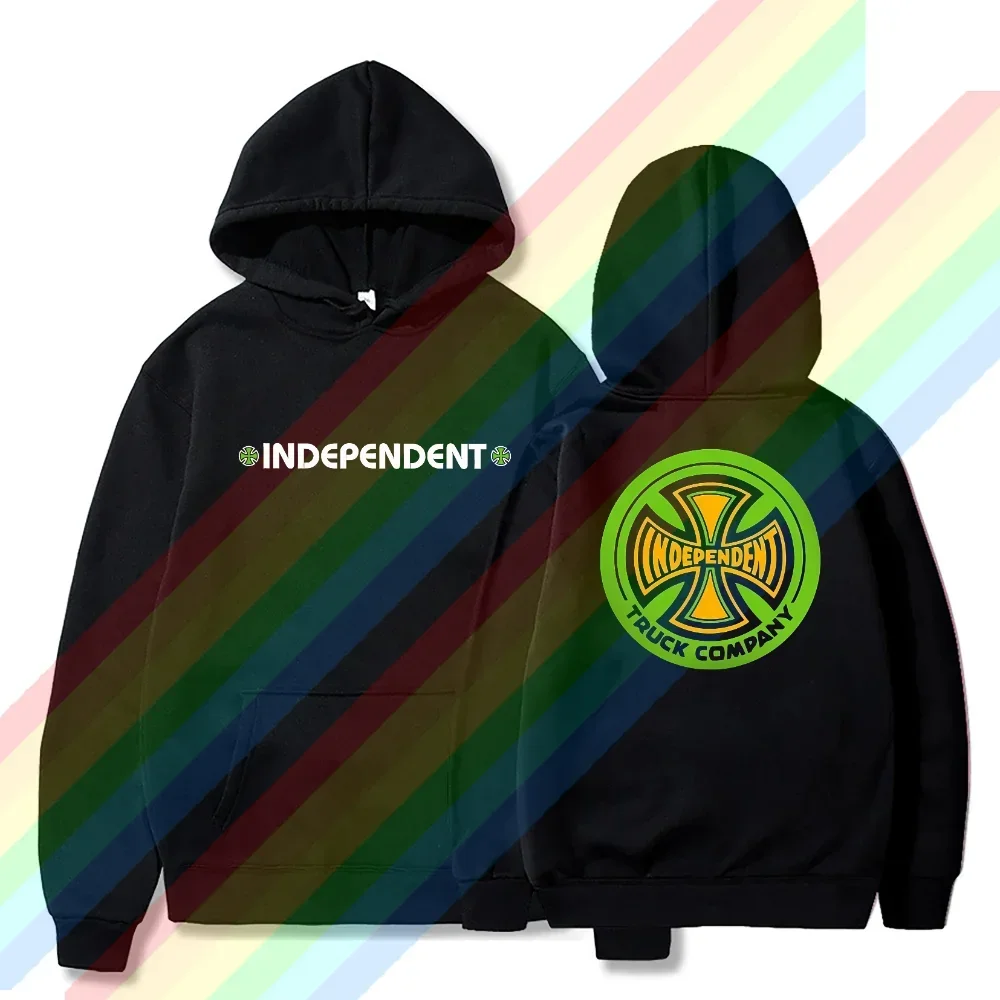 

2024 Oversized Essential Men Independents Trucks Skateboard Enthusiast Hoodies Women Thermal Sportswear Long Sleeves Unisex Cool